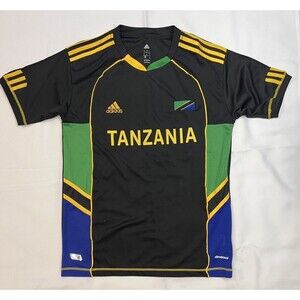 TANZANIA JERSEY INTERNATIONAL SOCCER/FUTBAL ADIDAS  BRAND SIZE L RARE!